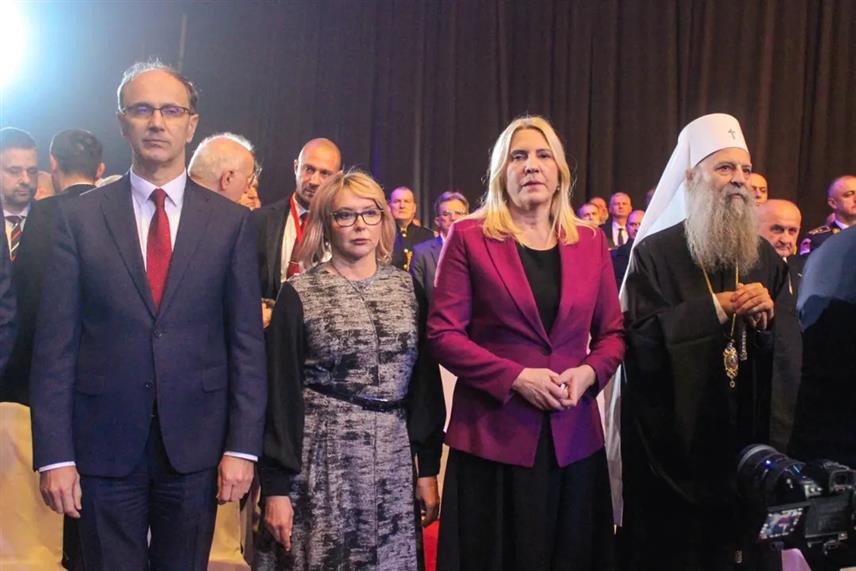 БАЊАЛУКА, 8. ЈАНУАРА /СРНА/ - Српски члан Предсједништва БиХ Жељка Цвијановић вечерас је у Бањалуци присуствовала свечаној академији поводом Дана Републике.