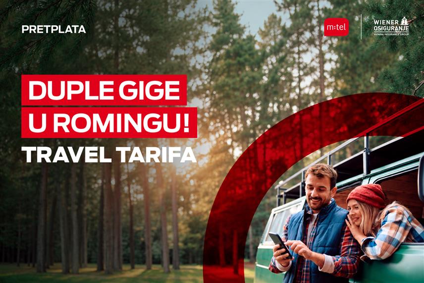 БАЊАЛУКА, 8. ОКТОБРА /СРНА/ - Компанија "М:тел" припремила је за кориснике тарифа "травел" дупло више гигабајта за кориштење интернета у ромингу, било да путују Европом или дестинацијама широм свијета.