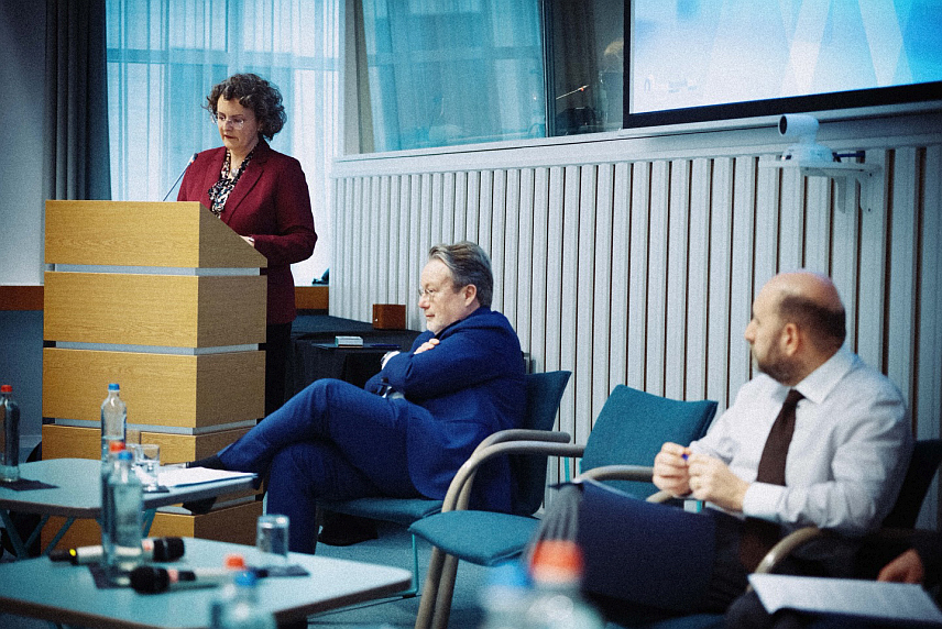 САРАЈЕВО, 17. ФЕБРУАРА /СРНА/ - Гувернер Централне банке БиХ Јасмина Селимовић на конференцији гувернера централних банака Белгијско-холандске конституенце Међународног монетарног фонда.