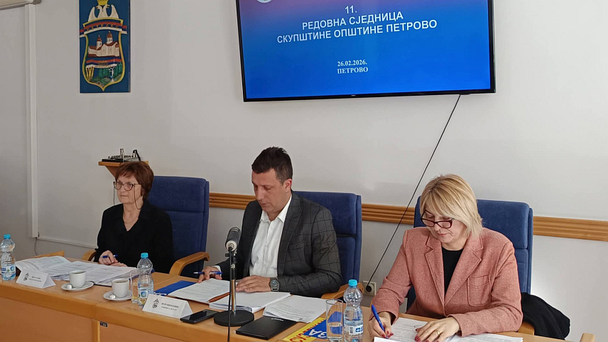 ПЕТРОВО, 26. ФЕБРУАРА /СРНА/ - Сједница Скупштине општине Петрово.