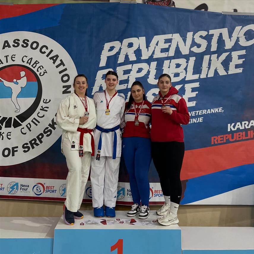 ВИШЕГРАД, 2. ФЕБРУАРА /СРНА/ - Каратисткиња Селена Леканић освојила је златну медаљу у категорији преко 68 килограма на Првенству Републике Српске за сениоре, након двије изузетно захтјевне борбе.