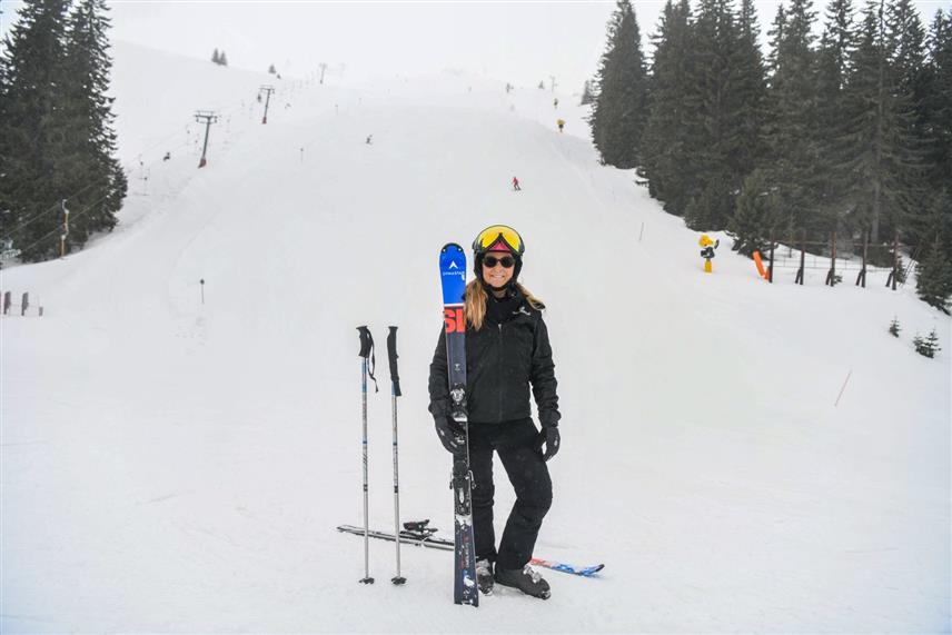 ЈАХОРИНА, 6. ФЕБРУАРА /СРНА/ - Италијанска скијашица Паола Магони скијала је данас на олимпијској стази "Олимпик" на Јахорини, на којој је прије 42 године на Зимским олимпијским играма освојила златну медаљу.