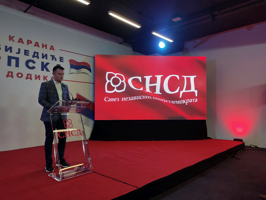 БАЊАЛУКА, 8. ФЕБРУАРА /СРНА/ - Предсједник Градског одбора СНСД-а Бањалука Горан Маричић рекао је да је више него убједљива побједа кандидата ове странке Синише Карана на данашњим поновљеним пријевременим изборима за предсједника Републике Српске на бирачком мјесту у Шарговцу.