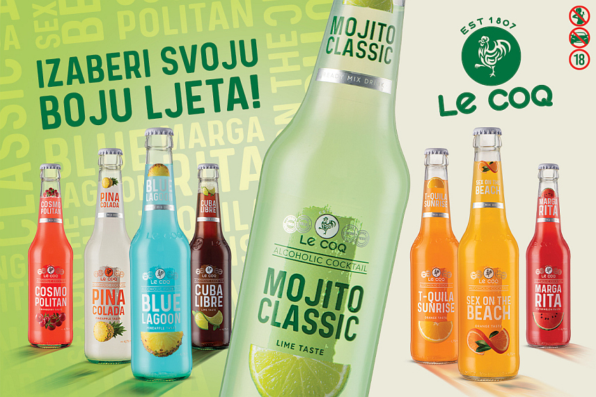 БАЊАЛУКА, 23. МАРТА /СРНА/ - "Бањалучка пивара" наставила је да шири портфолио и додатно јача присуство на тржишту БиХ увођењем двије нове категорије пића, коктела "ле кок" /Le Coq/ и лонг дринк производа "јохан фрајтаг".