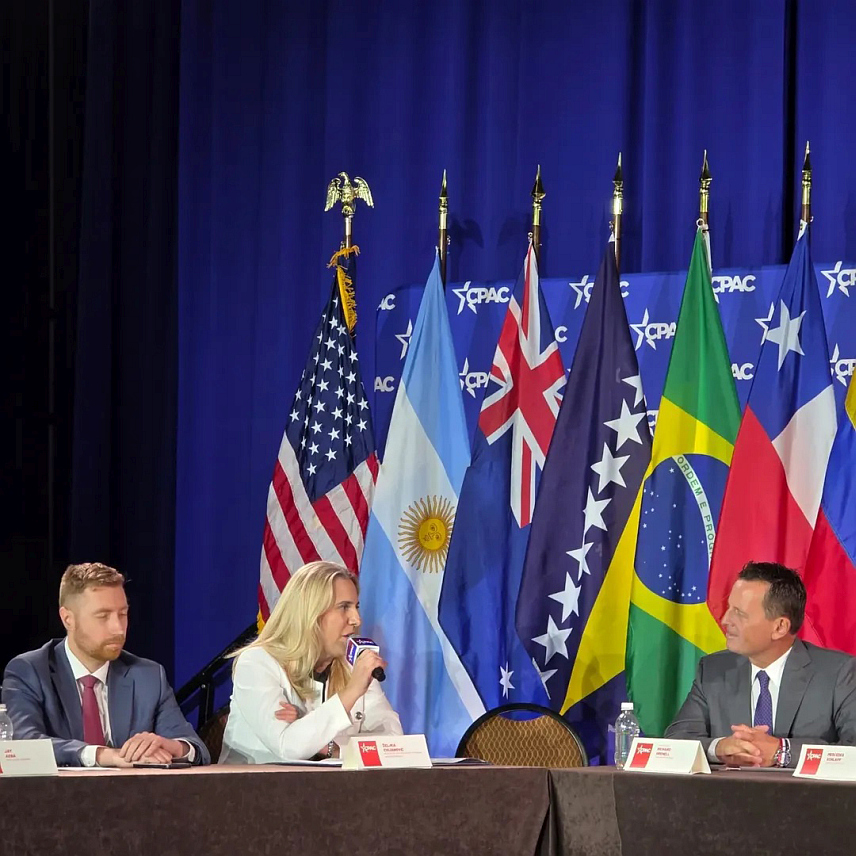 ДАЛАС, 26. МАРТА /СРНА/ - Српски члан Предсједништва БиХ Жељка Цвијановић на Конференцији конзервативне политичке акције у Даласу разговарала је са специјалним изаслаником америчког предсједника Ричардом Гренелом.