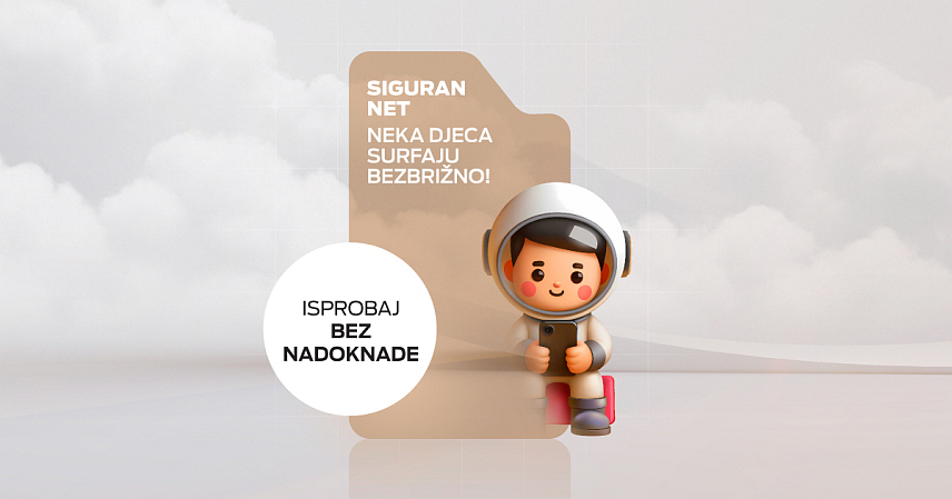 БАЊАЛУКА, 15. АПРИЛА /СРНА/ - Компанија "М:тел" увела је услугу "Сигуран НЕТ" која штити дјецу од непримјереног садржаја на интернету, као и уређаје и податке док је корисник на интернету.