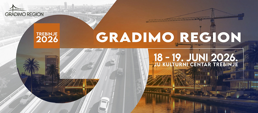 ТРЕБИЊЕ, 16. АПРИЛА /СРНА/ - У Требињу ће 18. И 19. јуна бити одржана конференција "Градимо регион" која ће окупити представнике надлежних институција из Републике Српске, Србије и Црне Горе, као и кључне актере грађевинског и финансијског сектора који учествују у структурисању великих инвестиционих пројеката.	
