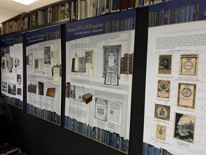 ИСТОЧНИ СТАРИ ГРАД, 16. АПРИЛА /СРНА/ - У Источном Старом Граду данас је, поводом предстојећег Свјетског дана књиге и ауторских права, организована изложба "Прича о једном стручњаку за књигу" аутора Вање Шмуље.