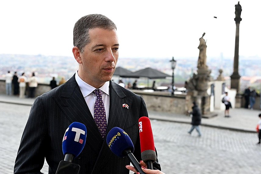 БЕОГРАД, 16. АПРИЛА /СРНА/ - Министар спољних послова Србије Марко Ђурић током посјете Чешкој.