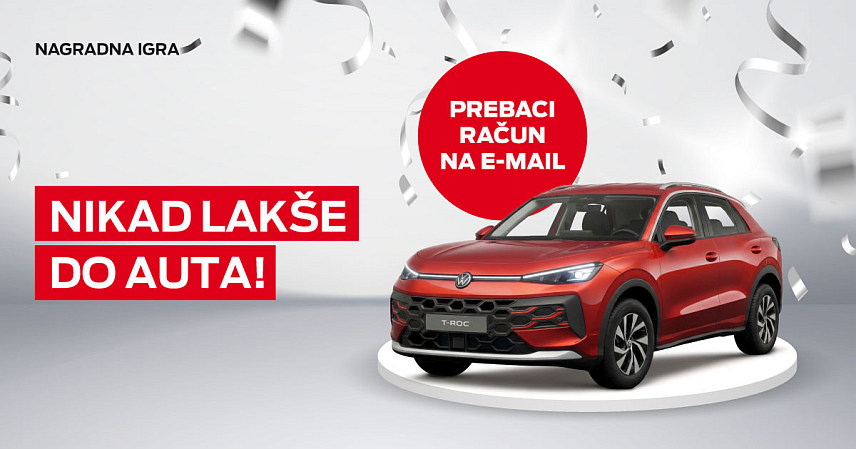 БАЊАЛУКА, 1. АПРИЛА /СРНА/ - Компанија "М:тел" покренула је данас наградну игру за кориснике који одаберу електронску доставу рачуна, а главна награда је аутомобил "фолксваген т-рок".