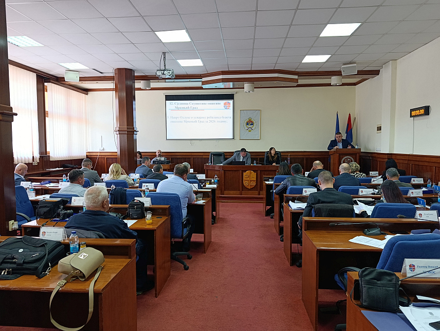 МРКОЊИЋ ГРАД, 23. АПРИЛА /СРНА/ - Сједница Скупштине општине Мркоњић Град.