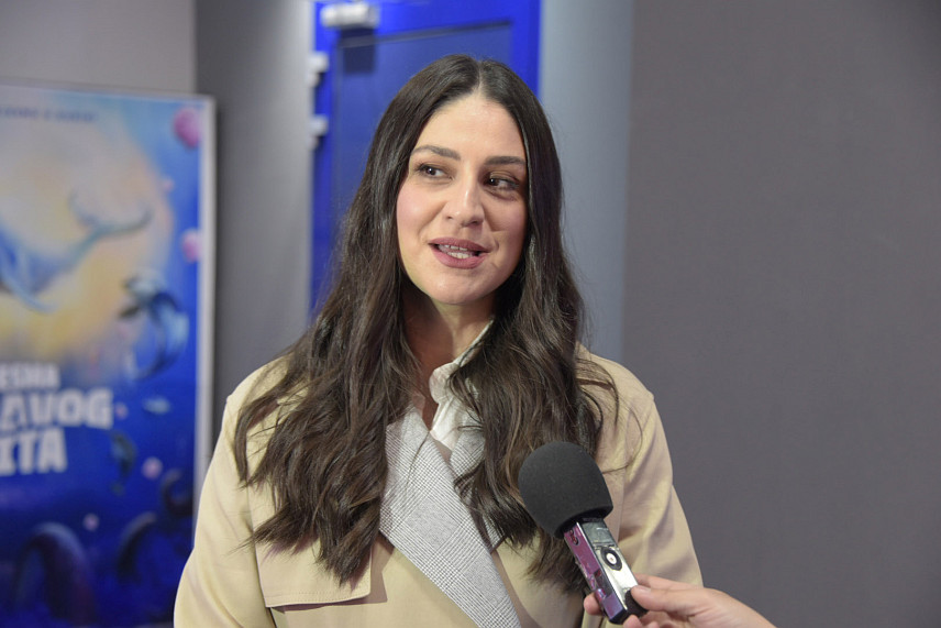 БАЊАЛУКА, 23. АПРИЛА /СРНА/ - Директор Аудио-визуелног центра Републике Српске Ања Илић обраћању новинарима у Бањалуци.