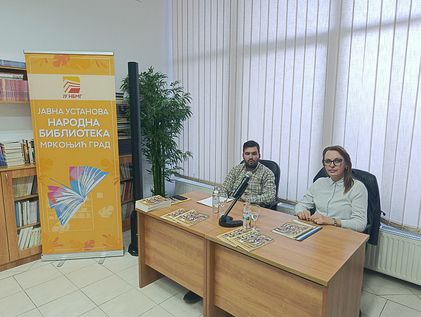 МРКОЊИЋ ГРАД, 14. МАЈА /СРНА/ - У Мркоњић Граду вечерас је представљена књига аутора Милоша Штркића "Великани града на Врбасу", која је својеврсна хроника о знаменитим људима који су обиљежили историју Бањалуке.