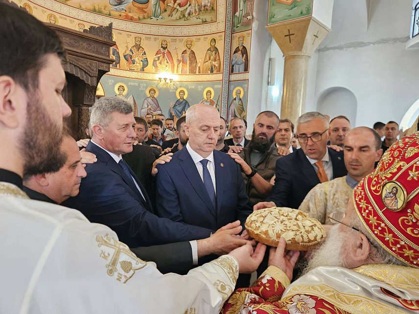 ИСТОЧНО САРАЈЕВО, 24. МАЈА /СРНА/ - Министар за научнотехнолошки развој и високо образовање Републике Српске Драга Мастиловић на обиљежавању крсне славе Универзитета у Источном Сарајеву Светих Ћирила и Методија.
