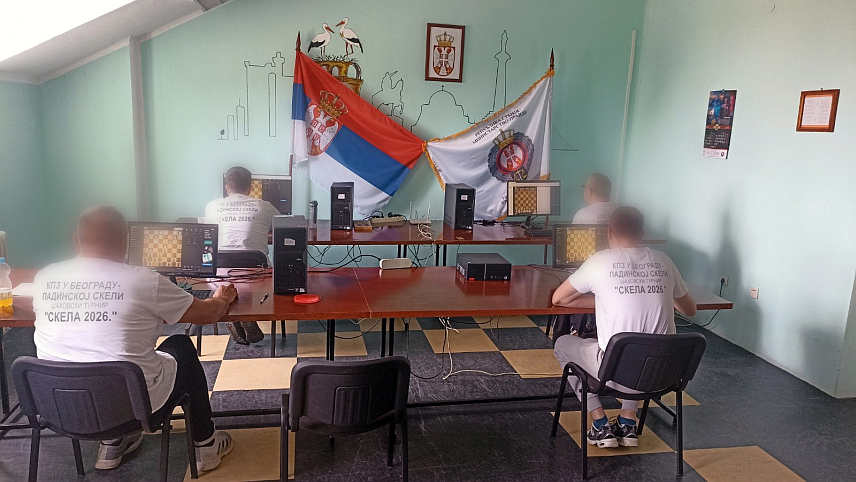 БЕОГРАД, 28. МАЈА /СРНА/ - Осуђеници Казнено-поправног завода "Београд" /Падинска скела/ освојили су прво мјесто на Другом европском првенству за лица лишена слободе у онлајн шаху у мушкој категорији, чиме су се придружили штићеницима Васпитно-поправног дома у Крушевцу, који су најбољи у Европи међу омладинцима.