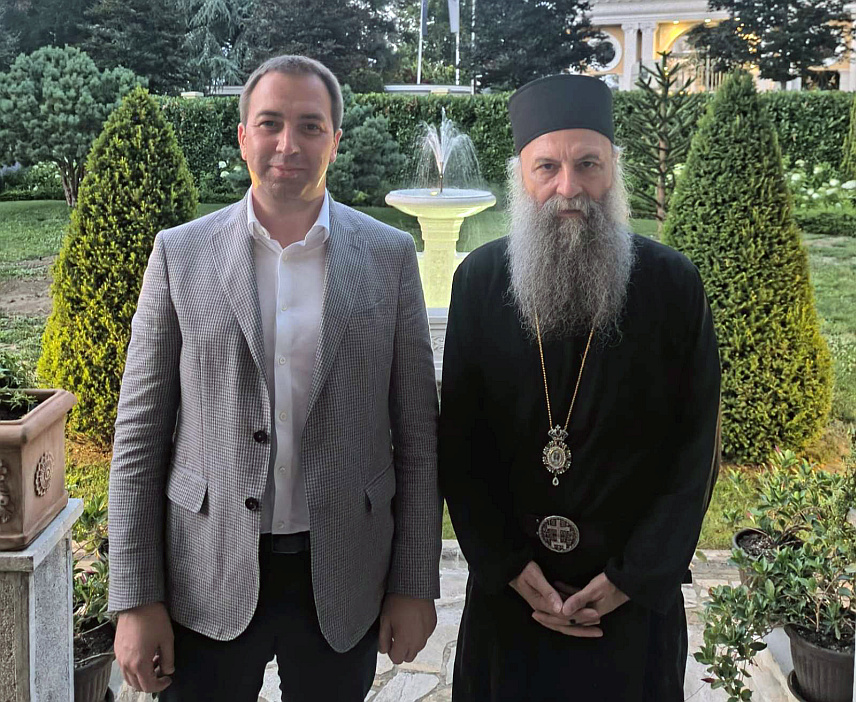 БЕОГРАД, 27. ЈУНА /СРНА/ - Министар правде Републике Српске Горан Селак разговарао је данас са Његовом светошћу патријархом српским Порфиријем.