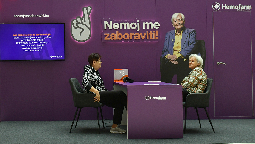 БАЊАЛУКА, 2. ЈУЛА /СРНА/ - Компанија "Хемофарм" покренула је кампању под слоганом "Немој ме заборавити", чији је циљ да охрабри грађане да не занемарују симптоме деменције, већ да учине први корак према заштити сопственог и породичног здравља, заказивањем прегледа и разговором са љекаром.