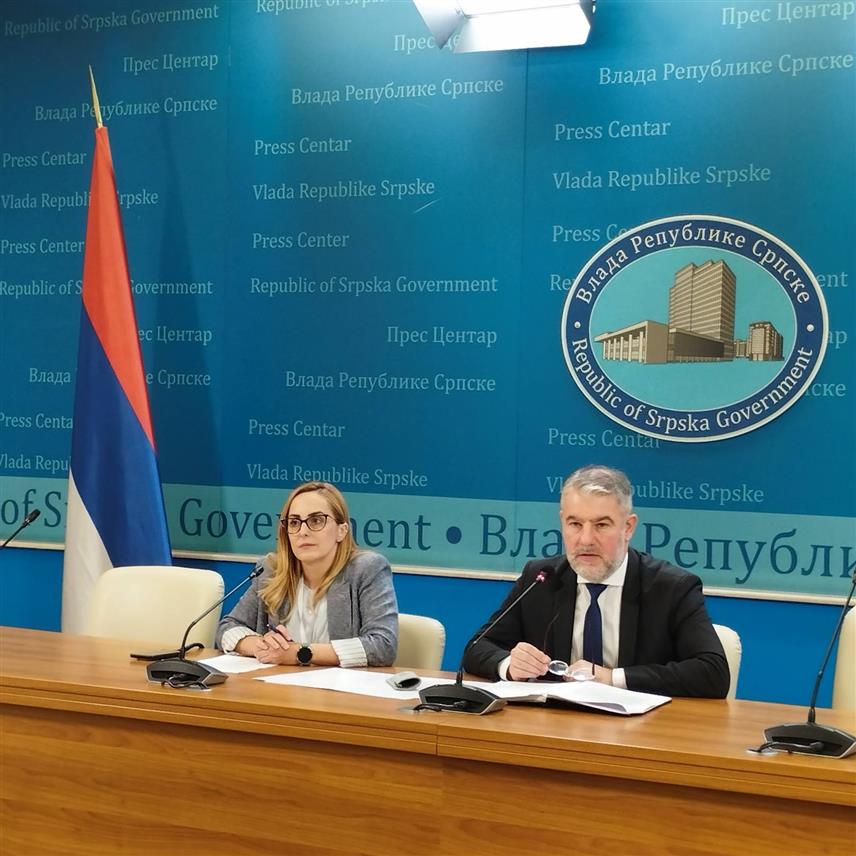 БАЊАЛУКА, 30. ЈУЛА /СРНА/ - Министар здравља и социјалне заштите Републике Српске Ален Шеранић на конференцији за новинаре након сједнице Владе Републике Српске.