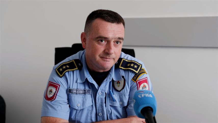 ПАЛЕ, 31. АВГУСТА /СРНА/ - Командир Полицијске станице за безбједност саобраћаја Пале Горјан Цицовић.