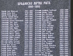 ПОМЕН УБИЈЕНИМ СРБИМА У БРАДИНИ
