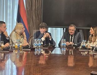 БЛАГОЈЕВИЋ: СРПСКИ НАРОД ИМА СРЕЋУ ШТО ИМА ЗА ПРЕДСЈЕДНИКА СНАЖНУ ЛИЧНОСТ КАО ШТО ЈЕ МИЛОРАД ДОДИК