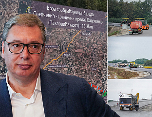 ВУЧИЋ: САОБРАЋАЈНИЦА СЛЕПЧЕВИЋ - БАДОВИНЦИ ЈОШ ЈЕДНА СПОНА СА СРПСКОМ