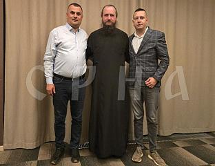 ЕПИСКОП СЕРГИЈЕ СА ГОГАНОВИЋЕМ И ЈОШИЋЕМ