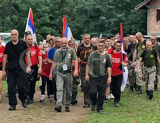 УЧЕСНИЦИ МАРША "СТАЗАМА ЕГЗОДУСА" СТИГЛИ У СТОГ, НАЈМЛАЋИ УЧЕСНИК ЧЕТВОРОГОДИШЊИ ГРИГОРИЈЕ