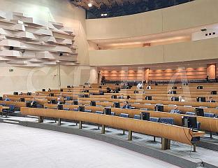 НЕМА РАСПРАВЕ О ПРИЈЕДЛОГУ БУЏЕТА БЕЗ ПРИСУСТВА ПРЕДЛАГАЧА, ПАУЗА ЗА ПРОШИРЕНИ КОЛЕГИЈУМ