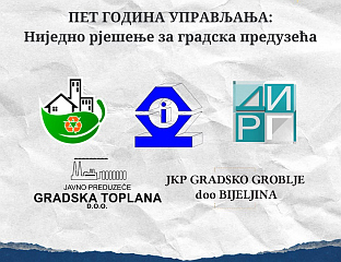 ПЕТ ГОДИНА УПРАВЉАЊА, А НИЈЕДНО РЈЕШЕЊЕ ЗА ГРАДСКА ПРЕДУЗЕЋА