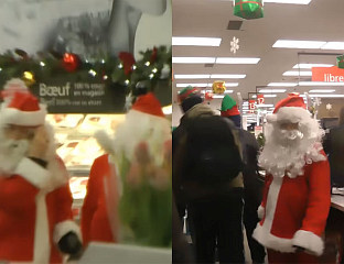 ДЈЕДА МРАЗОВИ ОПЉАЧКАЛИ ПРОДАВНИЦУ У МОНТРЕАЛУ