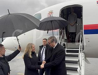 VUČIĆ ARRIVES IN MOSTAR, WELCOMED BY CVIJANOVIĆ