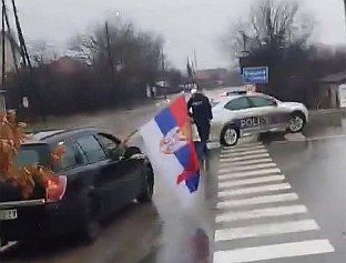 SERBS AGAIN HARASSED WHILE RETURNING FROM YULE LOG CUTTING, FORCED TO REMOVE T-SHIRTS