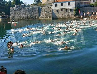 ОСАМНАЕСТОГОДИШЊИ АНДРЕЈ ЛУЧИЋ ПРВИ ДОПЛИВАО ДО ЧАСНОГ КРСTА