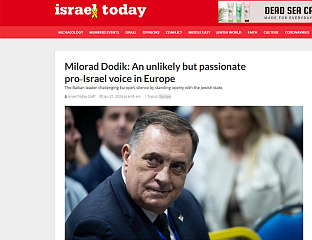 "ИЗРАЕЛ ТУДЕЈ": ДОДИКОВА ПОСЈЕТА ЗНАЧАЈНА ЗА ИЗРАЕЛЦЕ