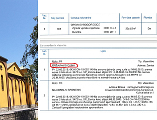 SEIZURE OF ORTHODOX CHURCH IN ZENICA - CONFIRMATION OF SYSTEMIC DISCRIMINATION AGAINST SERBS