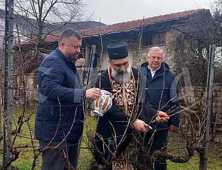 СВЕТИ ТРИФУН ОБИЉЕЖЕН СИМБОЛИЧНОМ РЕЗИДБОМ ВИНОВЕ ЛОЗЕ