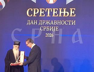 СРЕТЕЊСКИ ОРДЕНИ МИТРОПОЛИТУ ИРИНЕЈУ И МИРКУ ВАСИЉЕВИЋУ