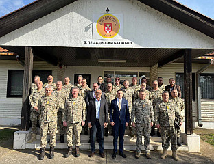 ГОГАНОВИЋ ПРИСУСТВОВАО ГОДИШЊОЈ АНАЛИЗИ РАДА ТРЕЋЕГ ПЈЕШАДИЈСКОГ ПУКА
