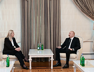 CVIJANOVIĆ MEETS ALIYEV, TALKS FOCUS ON GLOBAL POLITICAL AND SECURITY CHALLENGES