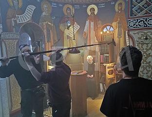 У МАНАСТИРУ КОВИЉ ЗАВРШЕНО СНИМАЊЕ ФИЛМА О ДОКTОРУ ЛАЗИЋУ