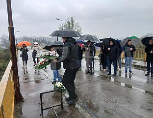 WREATH LAID IN MEMORY OF SERB AND JEWISH VICTIMS OF WORLD WAR II