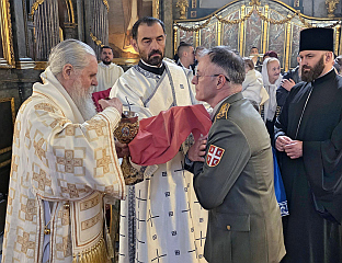 НАЧЕЛНИК ГЕНЕРАЛШТАБА НА ЛИТУРГИЈИ У САБОРНОЈ ЦРКВИ У БЕОГРАДУ
