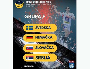 СРПСКЕ РУКОМЕТАШИЦЕ У ГРУПИ СА ШВЕДСКОМ, ЊЕМАЧКОМ И СЛОВАЧКОМ