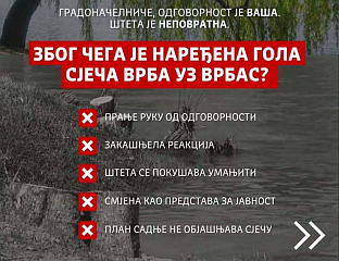 ГРАДОНАЧЕЛНИК БЈЕЖИ ОД ОДГОВОРНОСТИ И НЕ ДАЈЕ ОДГОВОР КО ЈЕ ОДЛУЧИО ДА ВРБЕ БУДУ ПОСЈЕЧЕНЕ