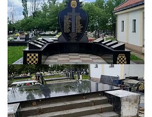 УКЛОЊЕН СПОМЕНИК СА УСТАШКИМ СИМОБОЛИМА НА МОДРАНУ