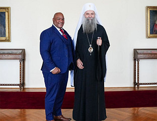PATRIARCH PORFIRIJE AND PASTOR BURNS ARRIVE IN KOSOVO AND METOHIJA