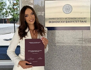 SOFIJA ŠKIPINA, THE PRIDE OF PALE, THE FIRST ECONOMICS GRADUATE WITH PERFECT 10.0 AVERAGE GRADE