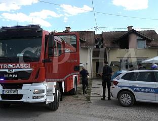 ПОЖАР У ОБЈЕКТУ АЛТЕРНАТИВНОГ СМЈЕШТАЈА, ЈЕДАН СТАН ПОТПУНО ИЗГОРИО