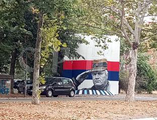 ОСЛИКАН ИМПРЕСИВАН МУРАЛ ГЕНЕРАЛА МЛАДИЋА